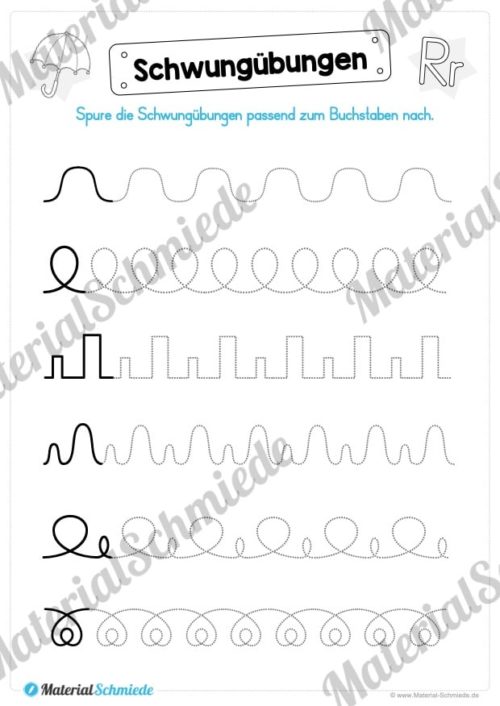 Materialpaket: Buchstabe R/r schreiben lernen (Vorschau 02)