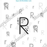 Materialpaket: Buchstabe R/r schreiben lernen (Vorschau 04)