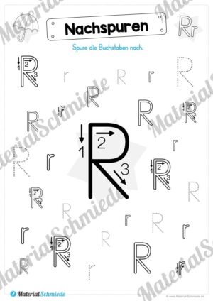 Materialpaket: Buchstabe R/r schreiben lernen (Vorschau 04)