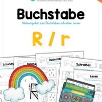 Materialpaket: Buchstabe R/r schreiben lernen