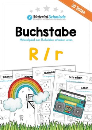 Materialpaket: Buchstabe R/r schreiben lernen