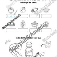 Buchstabe S / s (25 Arbeitsblätter & Übungen) - Arbeitsblatt 08