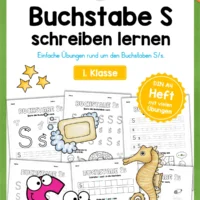 Buchstabe S / s (25 Arbeitsblätter & Übungen)