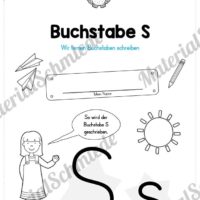Materialpaket: Buchstabe S/s schreiben lernen (Vorschau 01)