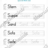 Materialpaket: Buchstabe S/s schreiben lernen (Vorschau 06)