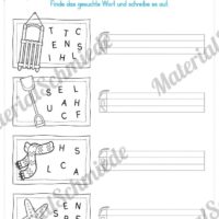 Materialpaket: Buchstabe S/s schreiben lernen (Vorschau 07)