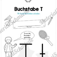 Materialpaket: Buchstabe T/t schreiben lernen (Vorschau 01)