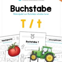 Materialpaket: Buchstabe T/t schreiben lernen