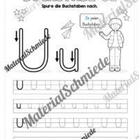 Buchstabe U / u (25 Arbeitsblätter & Übungen) - Arbeitsblatt 02