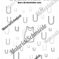 Buchstabe U / u (25 Arbeitsblätter & Übungen) - Arbeitsblatt 05