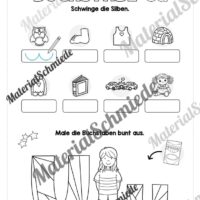 Buchstabe U / u (25 Arbeitsblätter & Übungen) - Arbeitsblatt 09