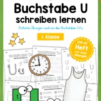 Buchstabe U / u (25 Arbeitsblätter & Übungen)
