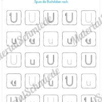 Materialpaket: Buchstabe U/u schreiben lernen (Vorschau 03)