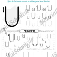 Materialpaket: Buchstabe U/u schreiben lernen (Vorschau 04)