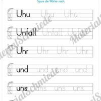 Materialpaket: Buchstabe U/u schreiben lernen (Vorschau 05)