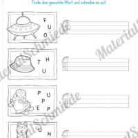 Materialpaket: Buchstabe U/u schreiben lernen (Vorschau 06)