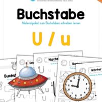 Materialpaket: Buchstabe U/u schreiben lernen
