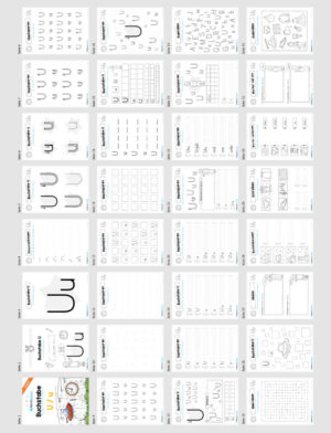 Materialpaket: Buchstabe U/u schreiben lernen (Überblick)