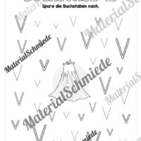 Buchstabe V / v (25 Arbeitsblätter & Übungen) - Arbeitsblatt 05