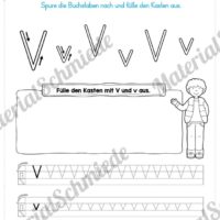 Materialpaket: Buchstabe V/v schreiben lernen (Vorschau 03)