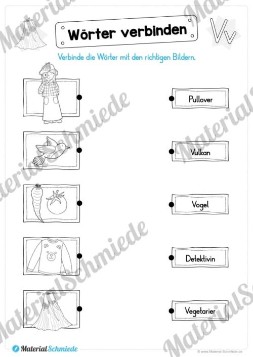 Materialpaket: Buchstabe V/v schreiben lernen (Vorschau 07)