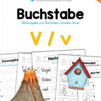 Materialpaket: Buchstabe V/v schreiben lernen