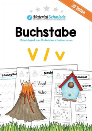 Materialpaket: Buchstabe V/v schreiben lernen