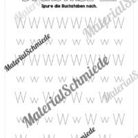 Buchstabe W / w (25 Arbeitsblätter & Übungen) - Arbeitsblatt 07