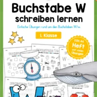 Buchstabe W / w (25 Arbeitsblätter & Übungen)