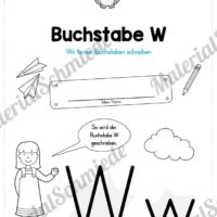 Materialpaket: Buchstabe W/w schreiben lernen (Vorschau 01)