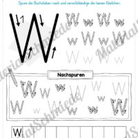Materialpaket: Buchstabe W/w schreiben lernen (Vorschau 04)