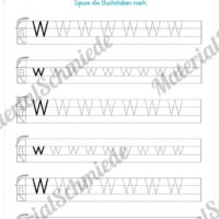 Materialpaket: Buchstabe W/w schreiben lernen (Vorschau 05)