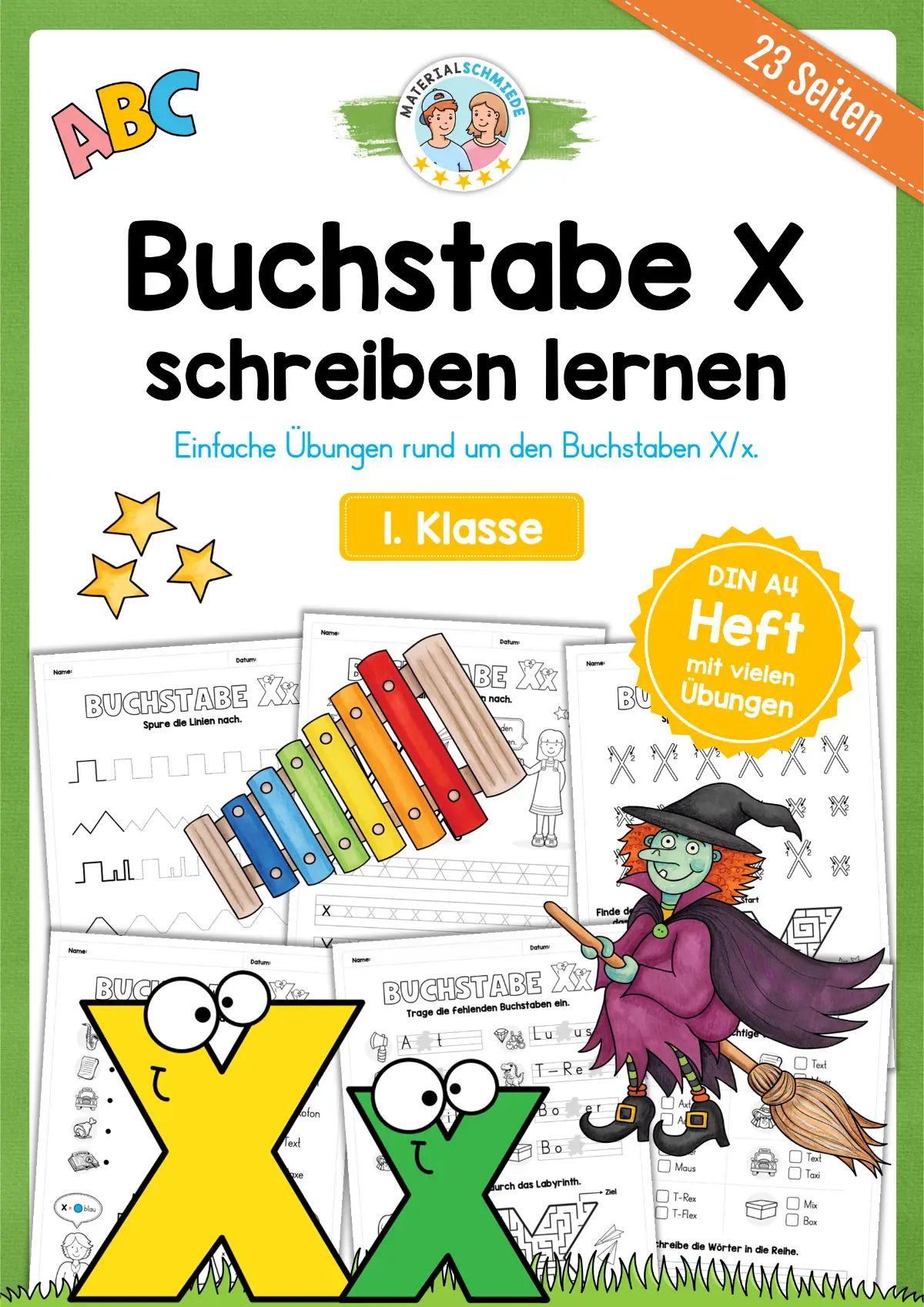 Buchstabe X / x (23 Arbeitsblätter & Übungen)