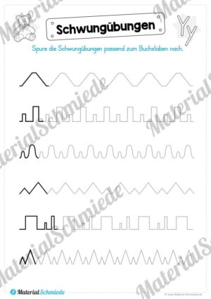 Materialpaket: Buchstabe Y/y schreiben lernen (Vorschau 01)