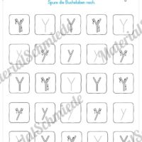 Materialpaket: Buchstabe Y/y schreiben lernen (Vorschau 02)