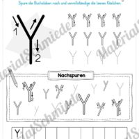 Materialpaket: Buchstabe Y/y schreiben lernen (Vorschau 03)
