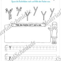 Materialpaket: Buchstabe Y/y schreiben lernen (Vorschau 04)