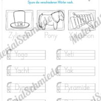 Materialpaket: Buchstabe Y/y schreiben lernen (Vorschau 06)