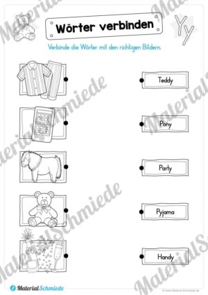 Materialpaket: Buchstabe Y/y schreiben lernen (Vorschau 07)