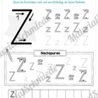 Materialpaket: Buchstabe Z/z schreiben lernen (Vorschau 04)