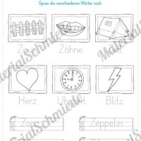 Materialpaket: Buchstabe Z/z schreiben lernen (Vorschau 07)