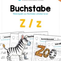 Materialpaket: Buchstabe Z/z schreiben lernen