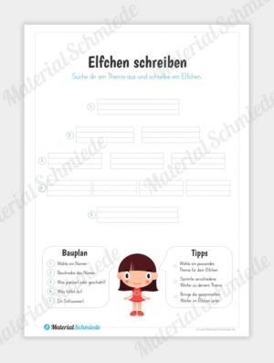 Materialpaket Elfchen (Elfchen schreiben)