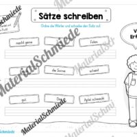 Erste Sätze schreiben: Schüttelsätze (Vorschau 02)