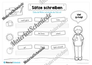 Erste Sätze schreiben: Schüttelsätze (Vorschau 02)