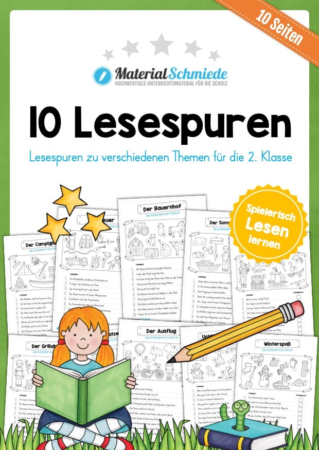 10 Lesespuren (zum Lesen lernen)