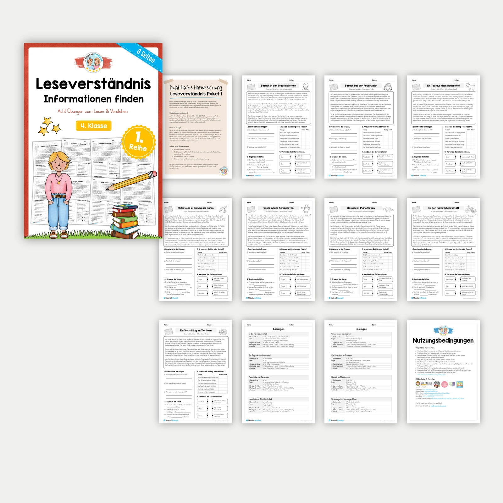 Lesen und Verstehen 1: Informationen finden – Materialübersicht