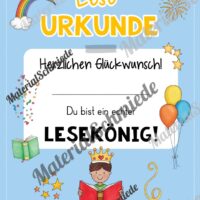 Lesepass & Leseurkunde (Arbeitsblatt 08)