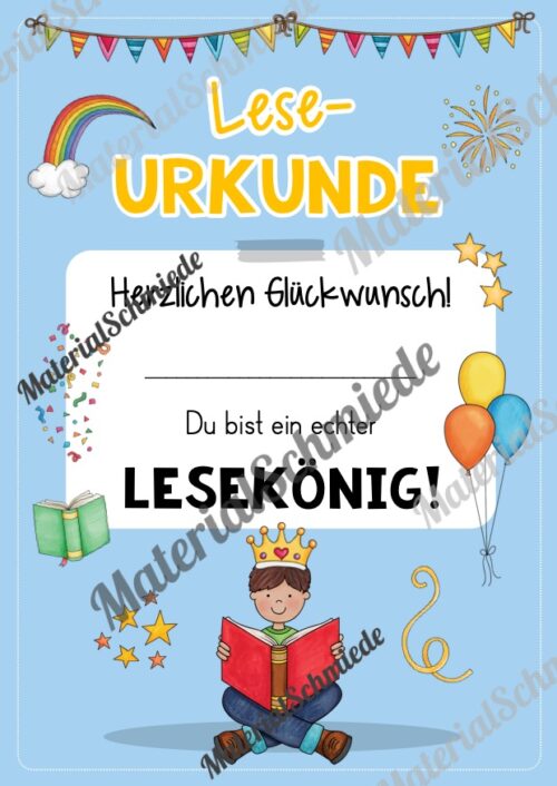 Lesepass & Leseurkunde (Arbeitsblatt 08)