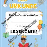 Lesepass & Leseurkunde (Arbeitsblatt 09)